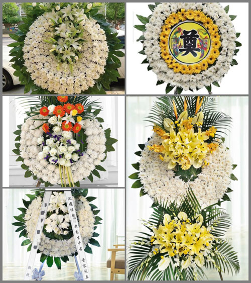 湖北黄冈市黄梅县蔡山镇李英村花圈速递